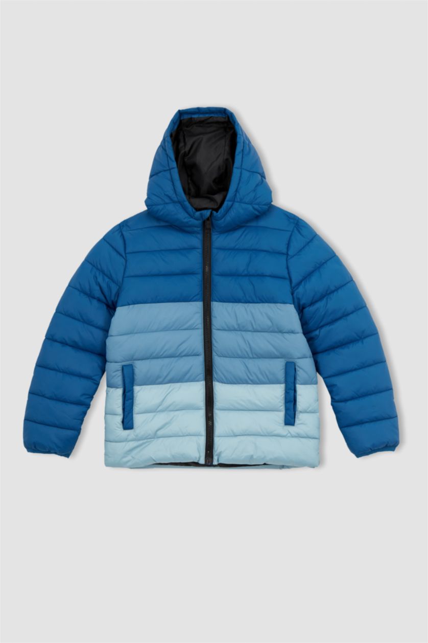 GARÇONS Vert Doudoune Imperméable à Capuche Pour Garçon