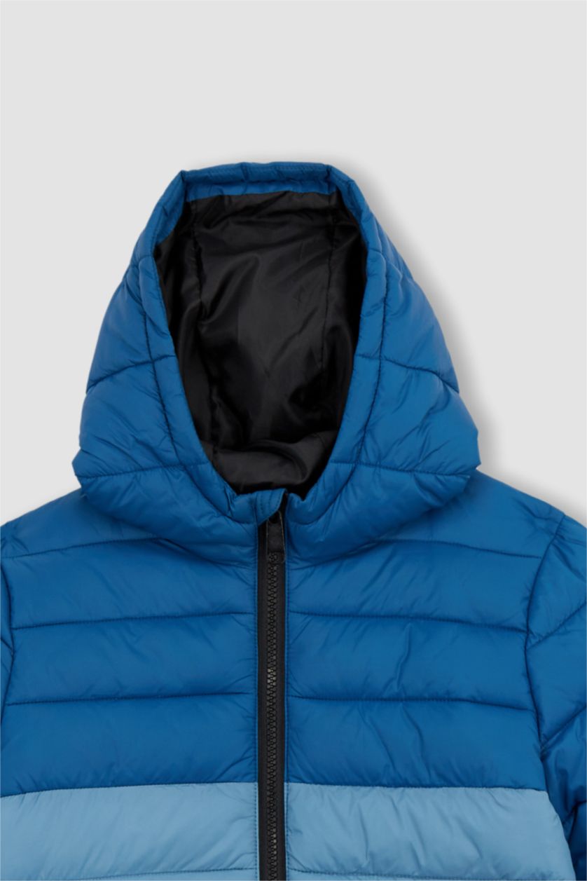 GARÇONS Vert Doudoune Imperméable à Capuche Pour Garçon