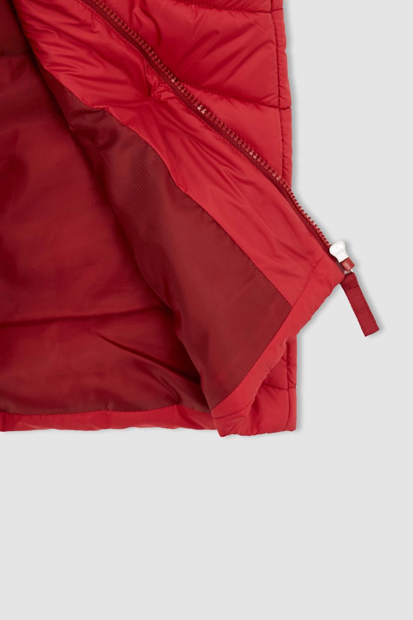 BOYS & TEENS Bordeaux Boy Water Repellent Hooded Vest