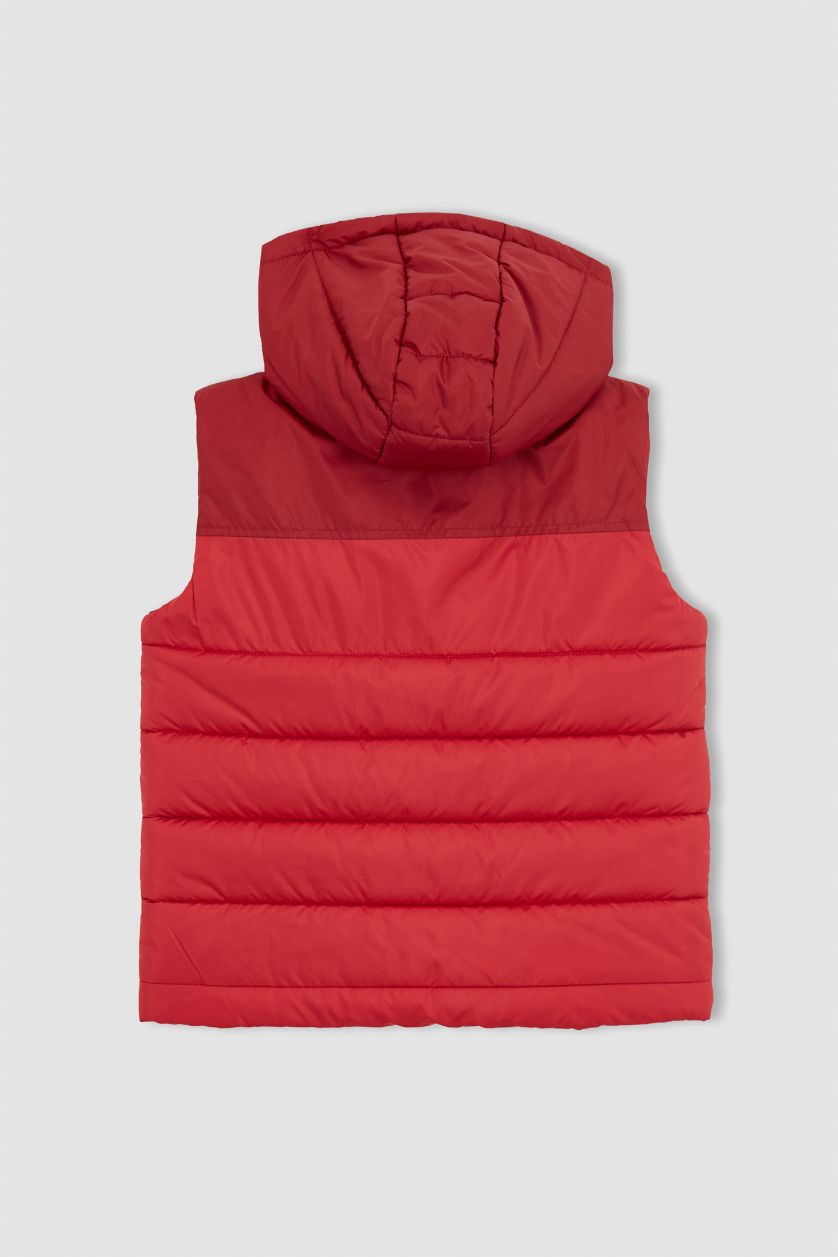 BOYS & TEENS Bordeaux Boy Water Repellent Hooded Vest