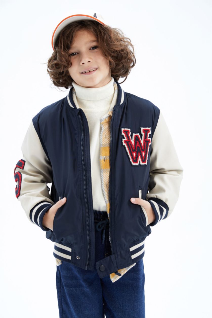 Мальчики и подростки Синий Бомбер для мальчиков