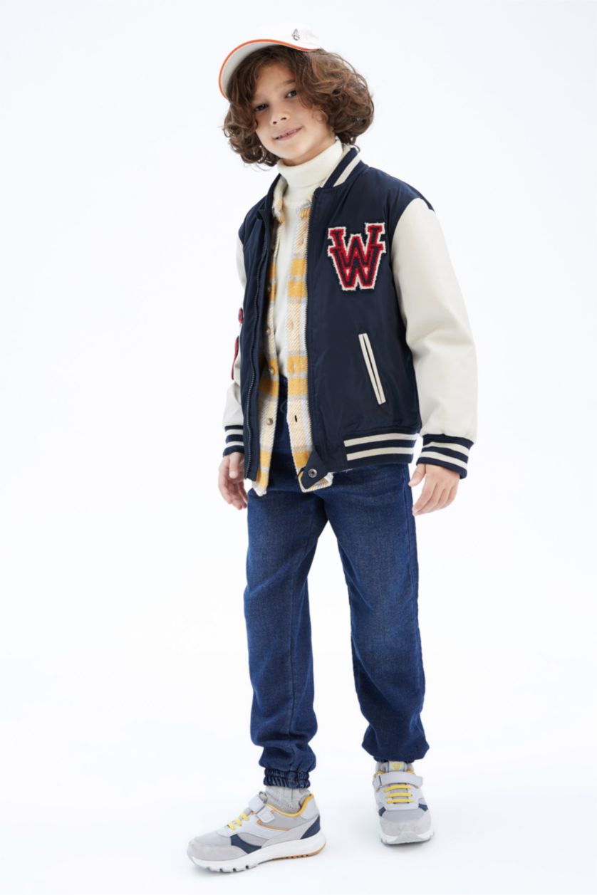 Мальчики и подростки Синий Бомбер для мальчиков