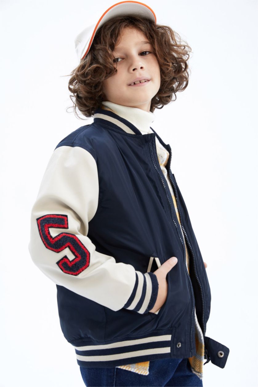 Мальчики и подростки Синий Бомбер для мальчиков