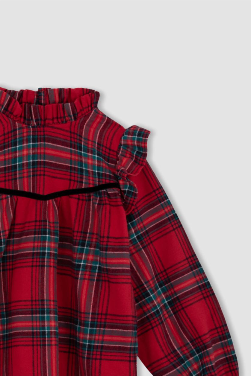 Дівчачий червоний Блузка з довгим рукавом з бавовни для дівчаток