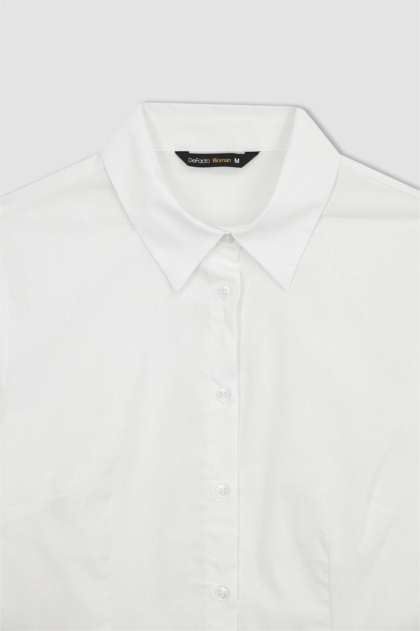 WOMAN White Slim Fit Long Sleeve Shirt
