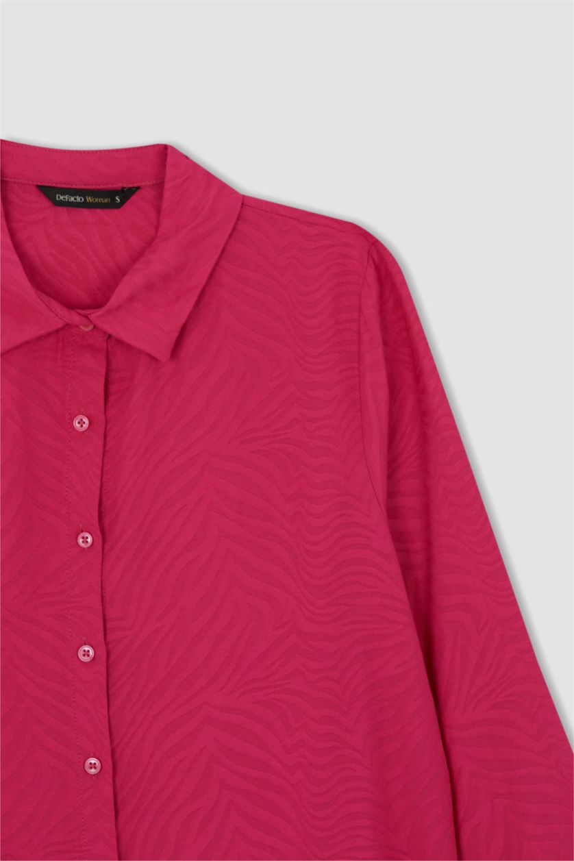 FEMME Rose Chemises à manches longues Col De Chemise