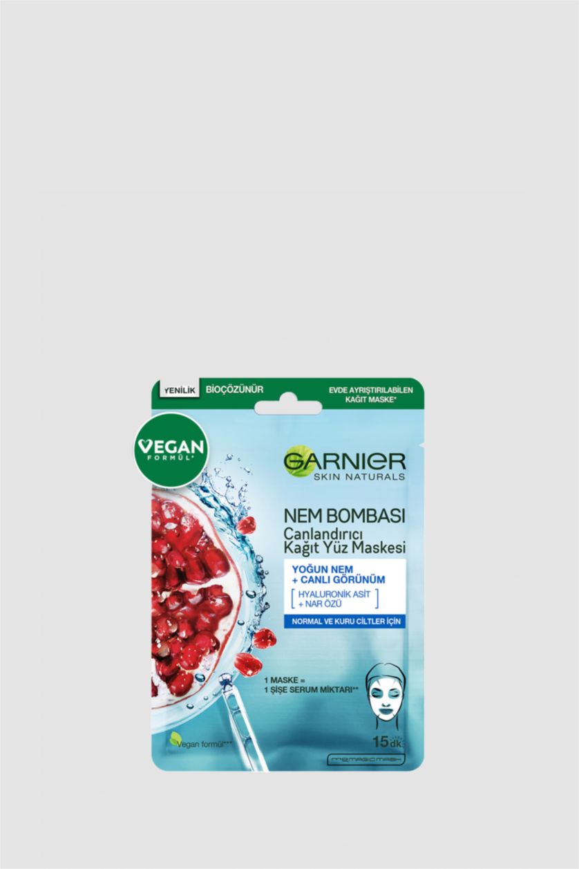 Kadın Karma Kadın Garnier Yüz Maskesi Ga.Maske Mavi Canlandırıcı