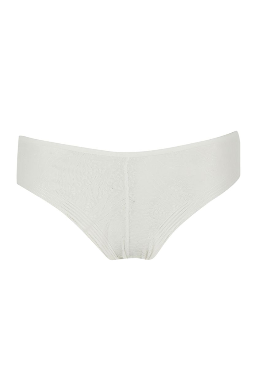 Woman Ecru Lace Slip Panty