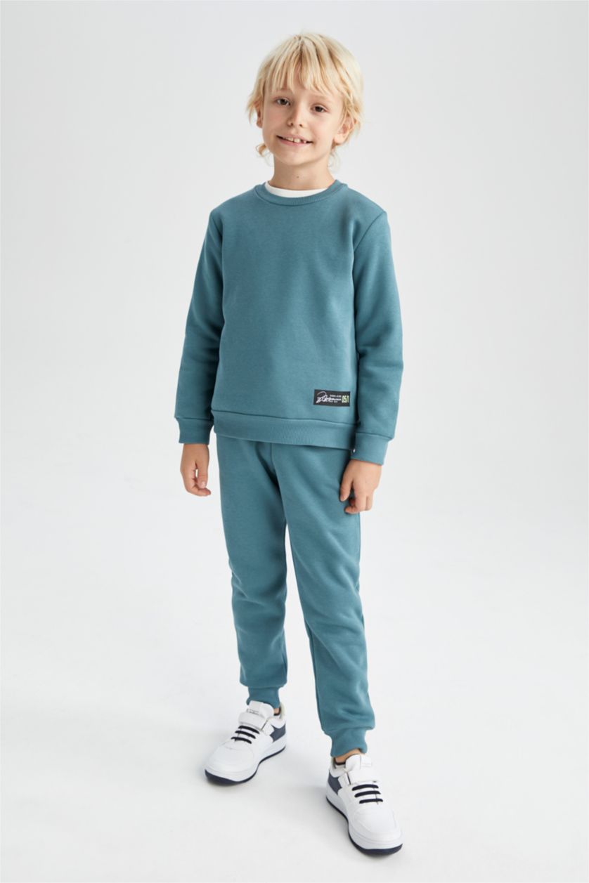 GARÇONS Vert Ensemble En Tricot Manche Longue 2 Garçon