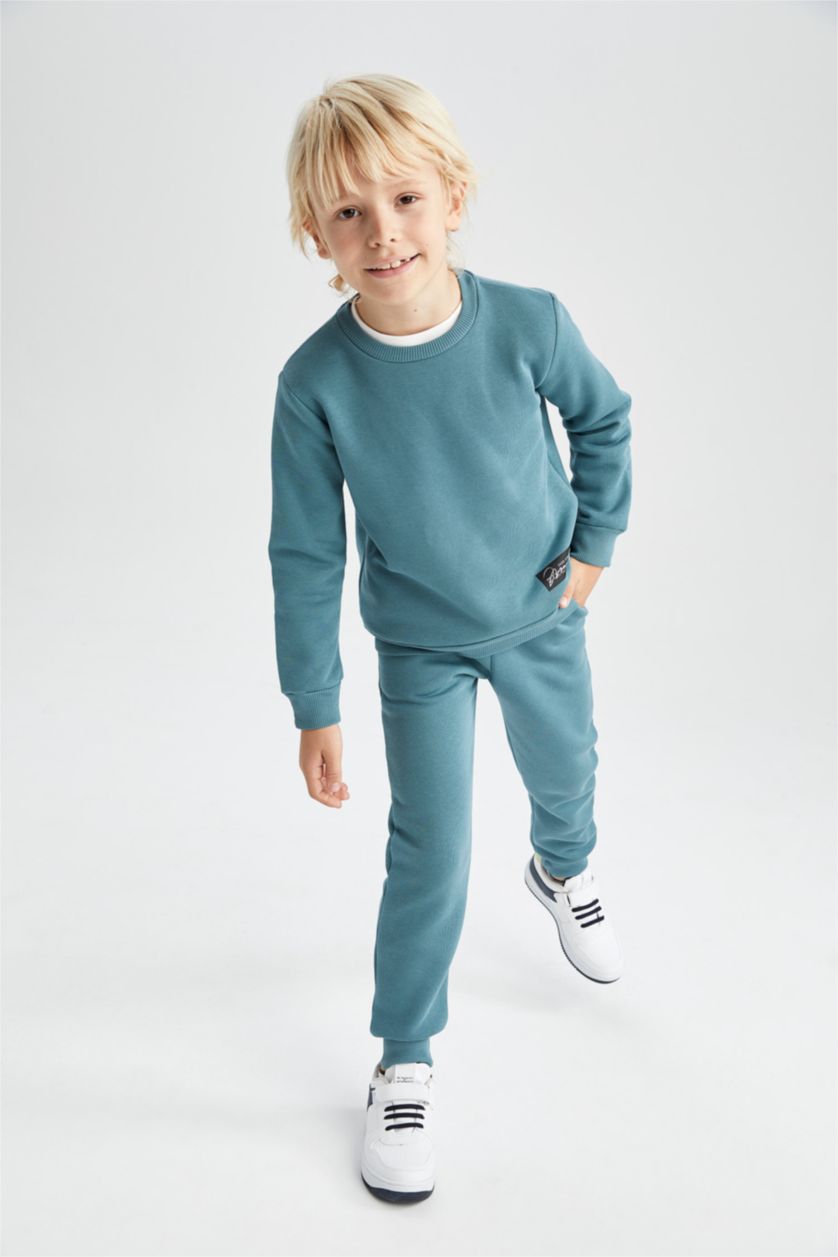 GARÇONS Vert Ensemble En Tricot Manche Longue 2 Garçon