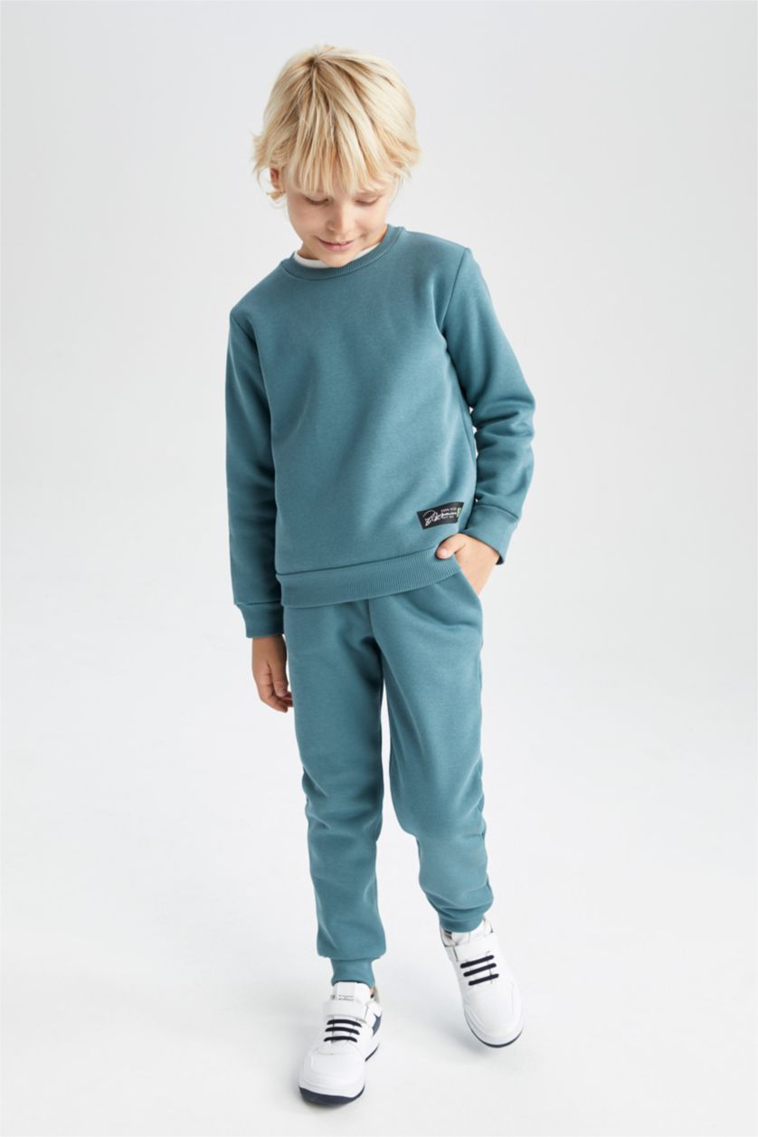 GARÇONS Vert Ensemble En Tricot Manche Longue 2 Garçon