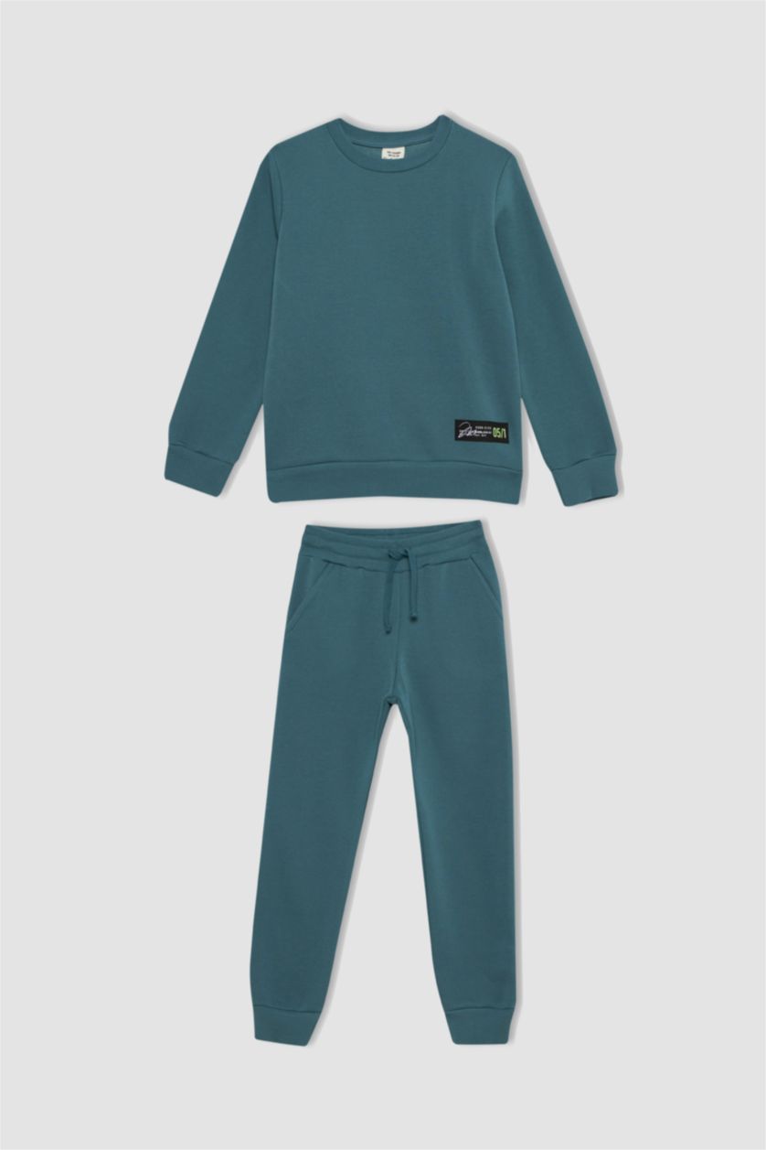 GARÇONS Vert Ensemble En Tricot Manche Longue 2 Garçon