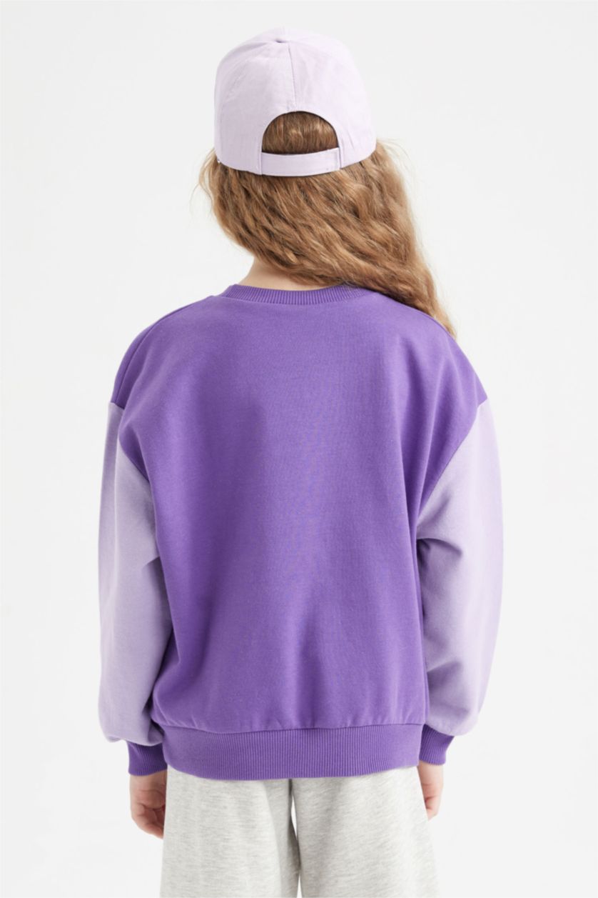 GIRLS & TEENS Purple قماش رقيق قصة مريحة