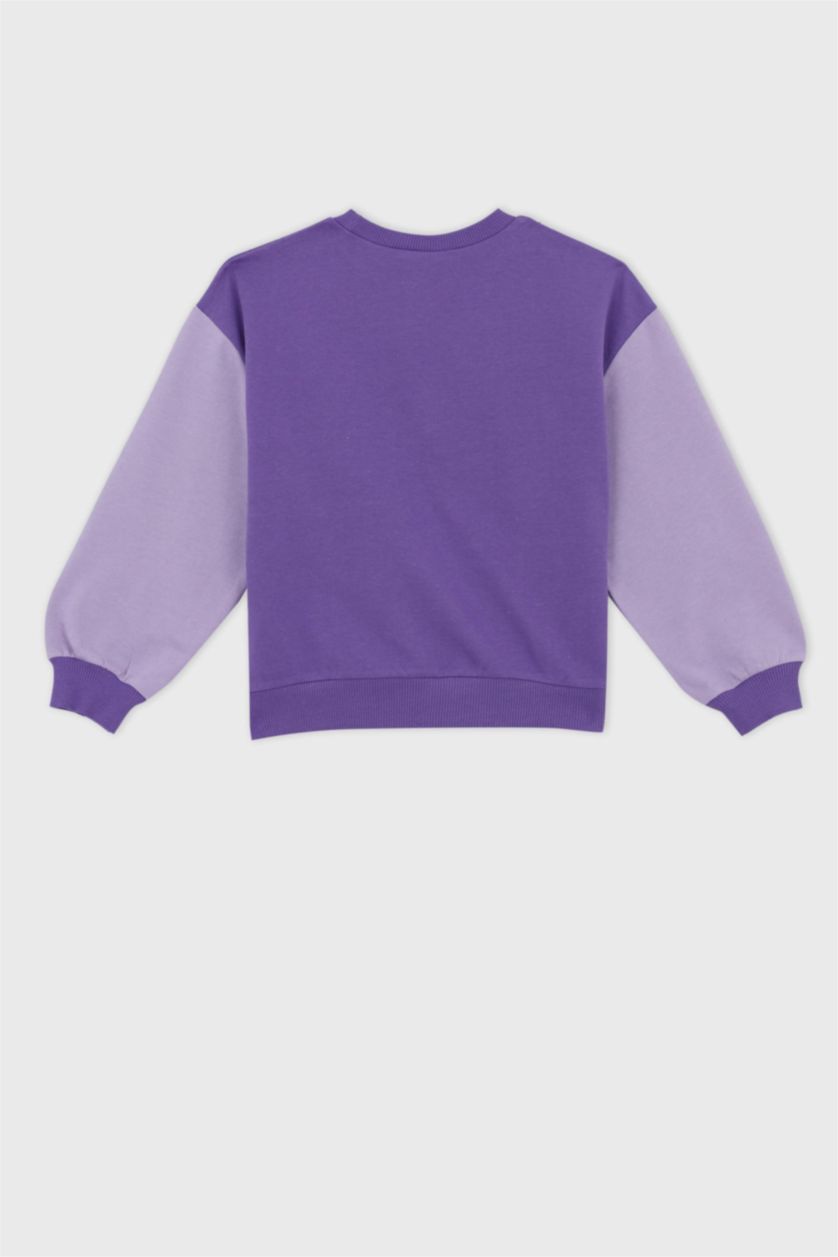 GIRLS & TEENS Purple قماش رقيق قصة مريحة