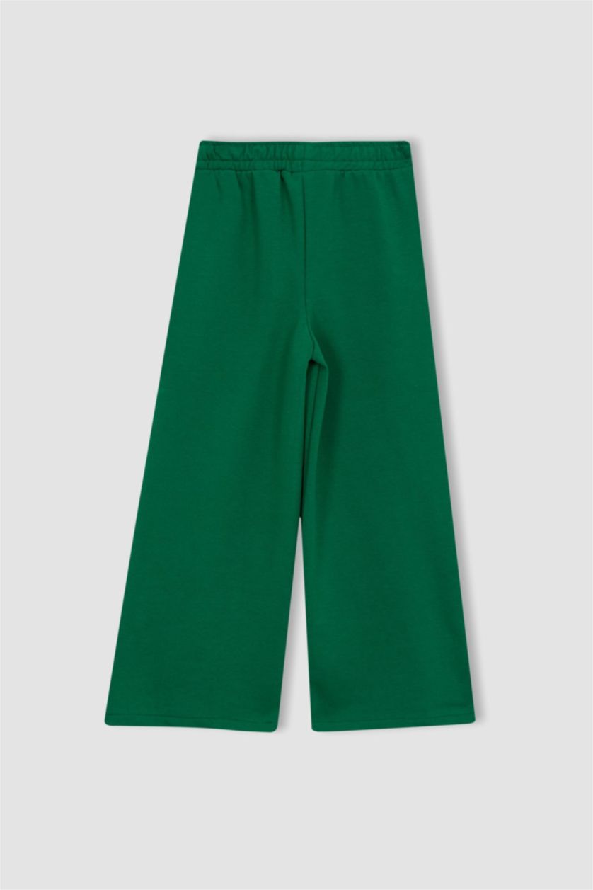 FILLES Vert Pantalon De Jogging Large Fille