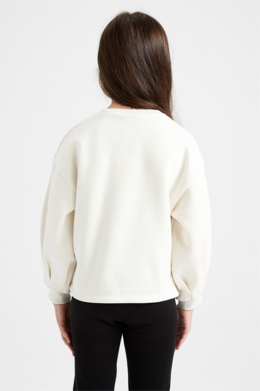 Kız Çocuk - Genç Kız Bej Kız Çocuk Disney Prenses Oversize 2'li Takım