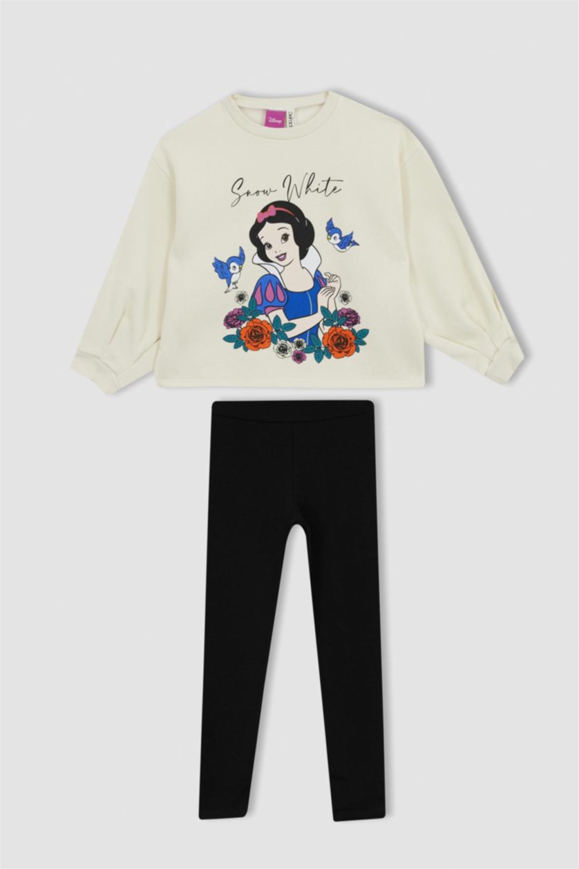 Kız Çocuk - Genç Kız Bej Kız Çocuk Disney Prenses Oversize 2'li Takım