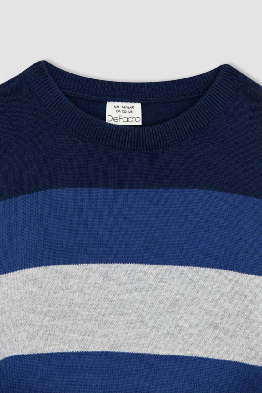 BOYS & TEENS NAVY Boy Regular Fit Crew Neck Pullover