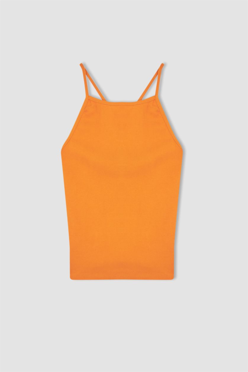 FEMME Orange Coupe slim raccourcie