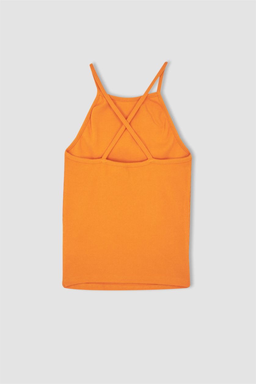 FEMME Orange Coupe slim raccourcie