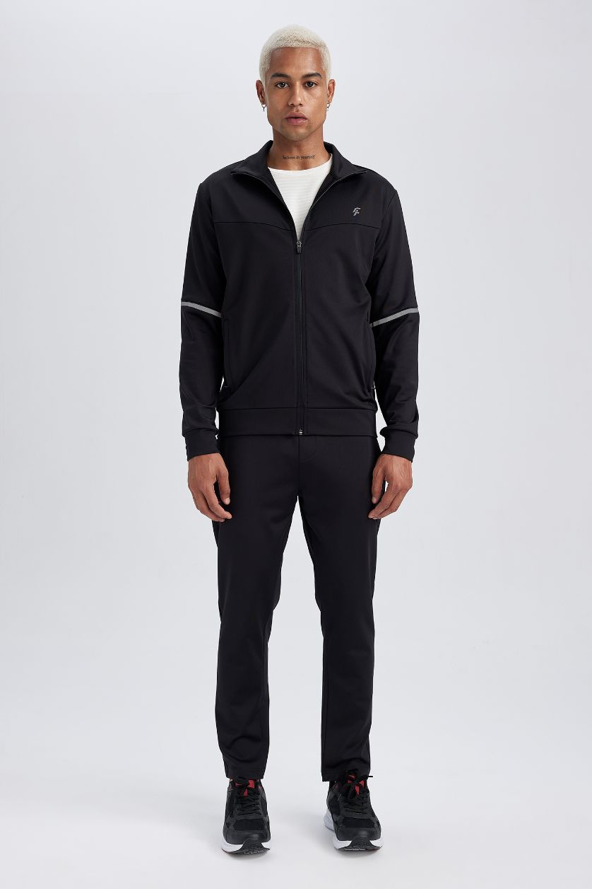 رجالي أسود بنطلون سويت بانتس رياضي سليم فيت من DeFactoFit