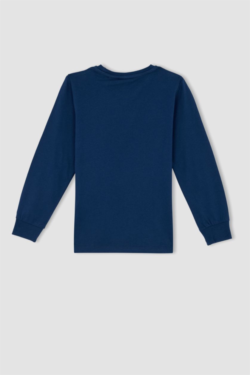 Erkek Çocuk - Genç Erkek Lacivert Erkek Çocuk Superman Uzun Kollu Pijama Takım