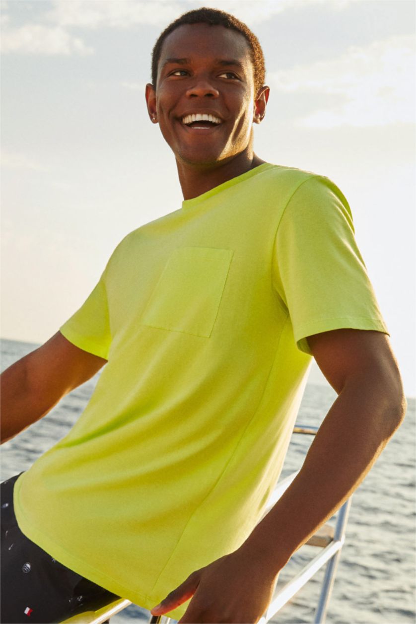 MAN Light Green Regular Fit Short Sleeve T-Shirt
