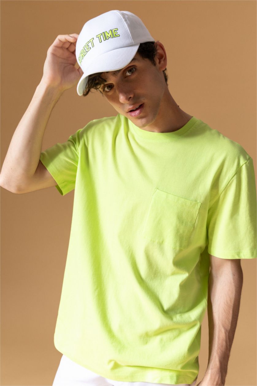 MAN Light Green Regular Fit Short Sleeve T-Shirt