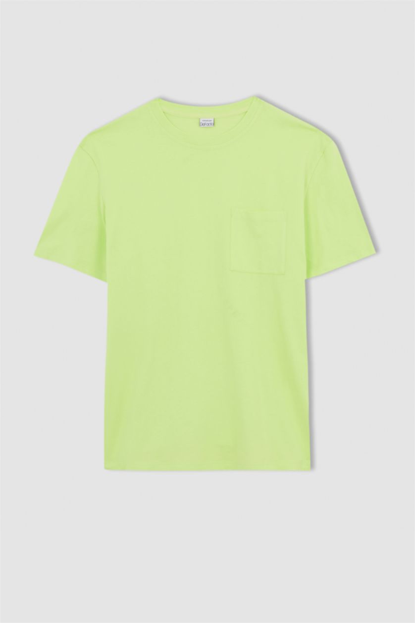 MAN Light Green Regular Fit Short Sleeve T-Shirt