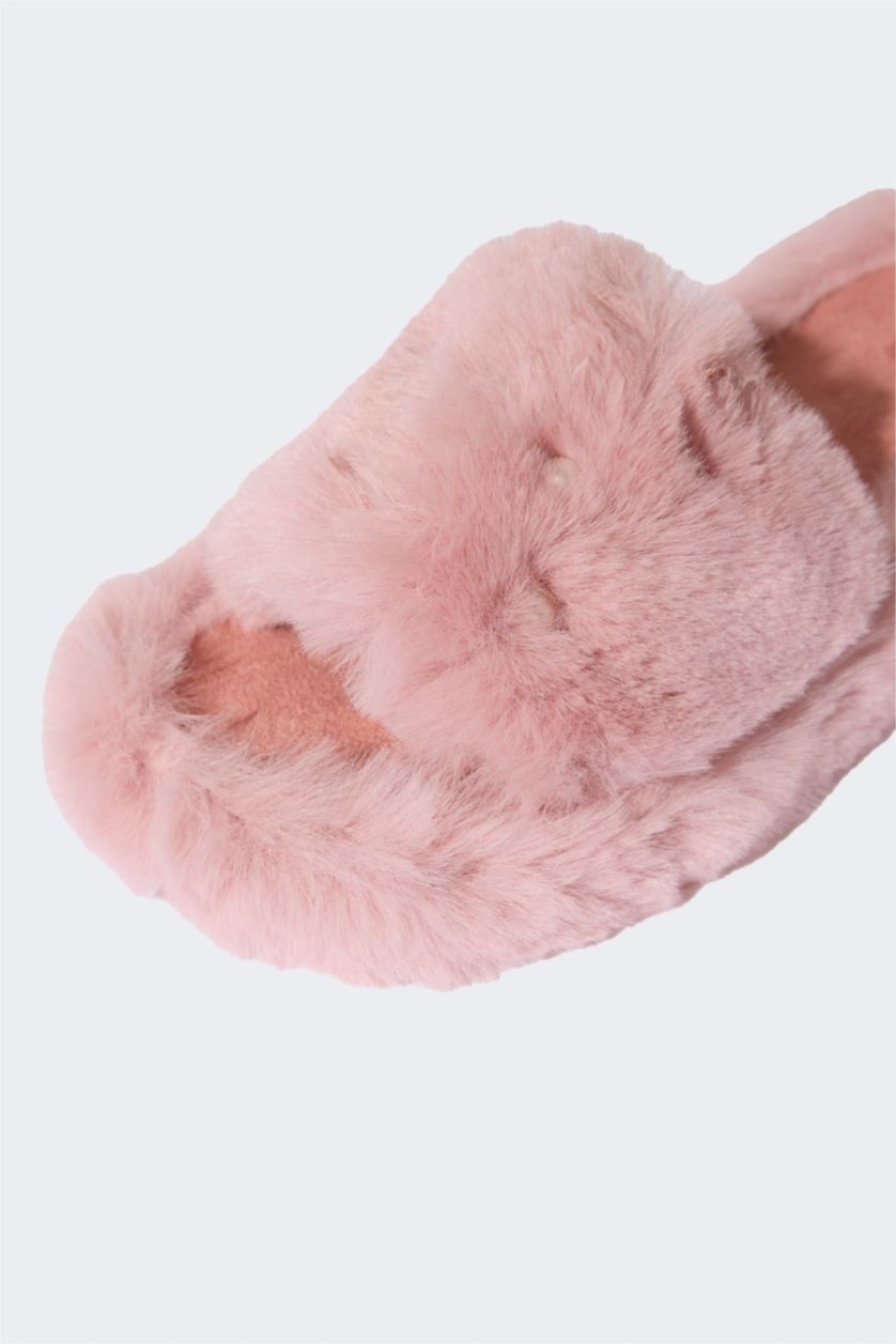 FEMME Rose Pantoufles de maison à Semelle Haute pour Femme