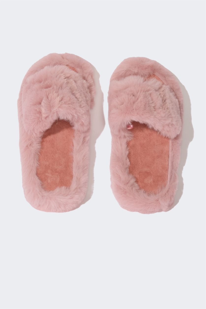 FEMME Rose Pantoufles de maison à Semelle Haute pour Femme