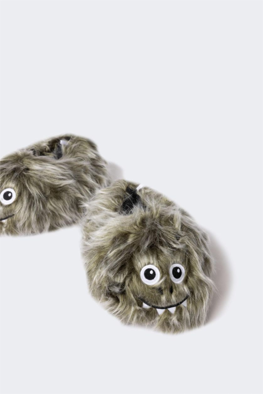 نساء أخضر شبشب منزلي نسائي بكعب مسطح بدون أربطة شتوي Fall In Love من