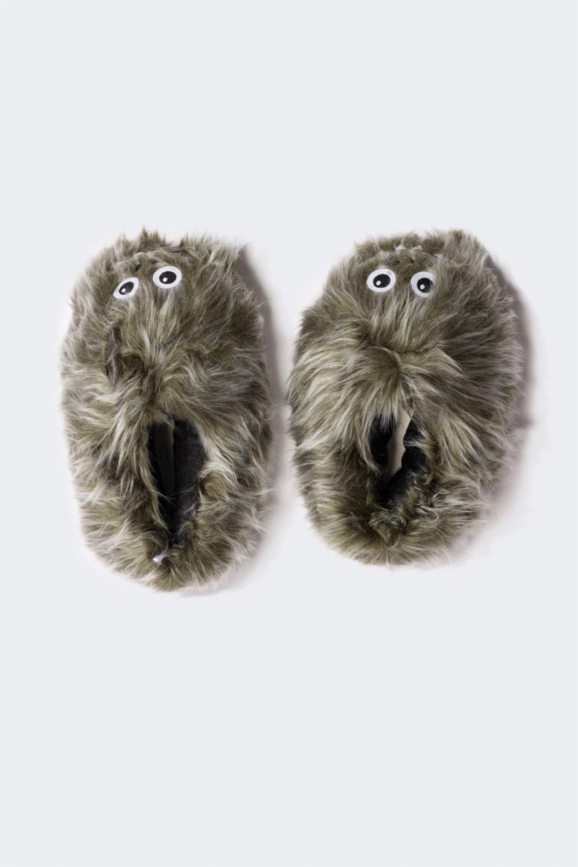 نساء أخضر شبشب منزلي نسائي بكعب مسطح بدون أربطة شتوي Fall In Love من