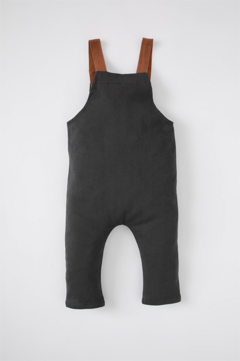 BÉBÉ GARÇON Gris Salopette Tissu Sweat Fin Snoopy