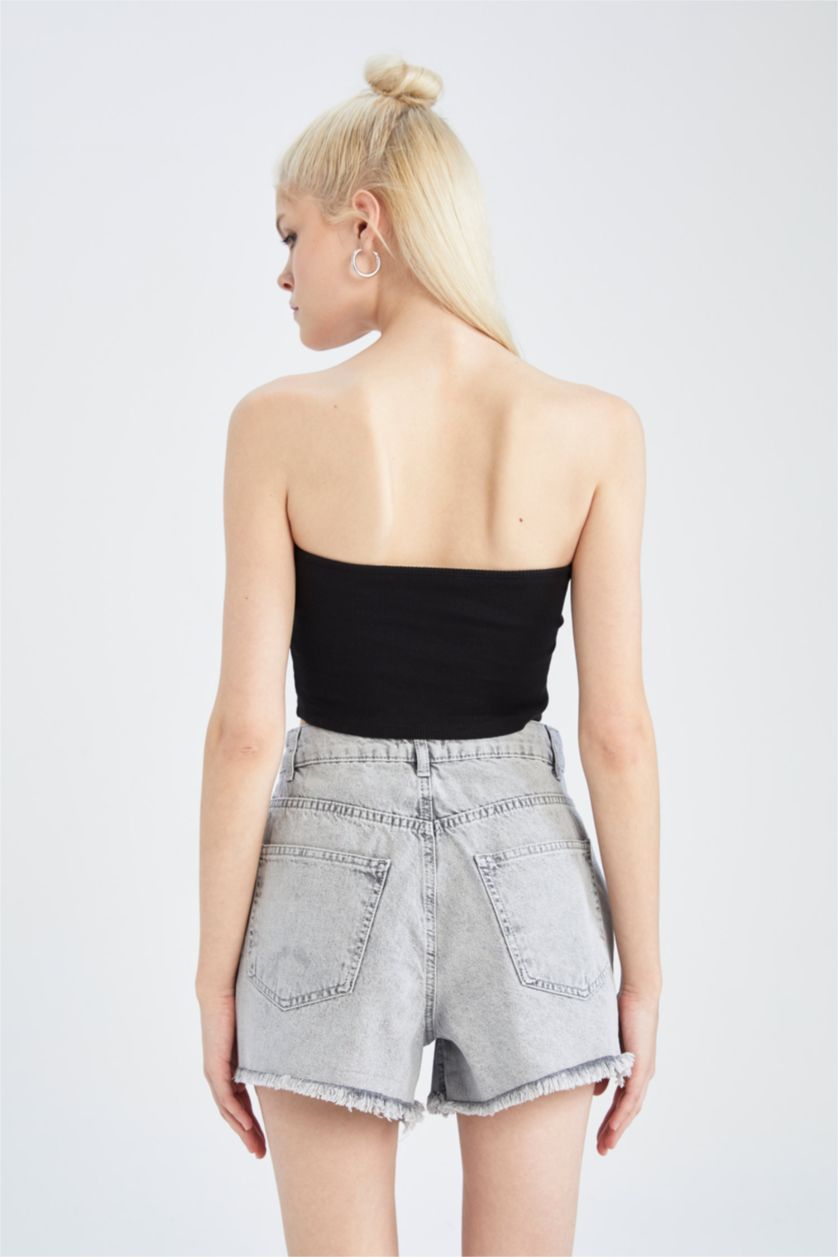 WOMAN Black Coool Fitted Strapless Camisole Singlet