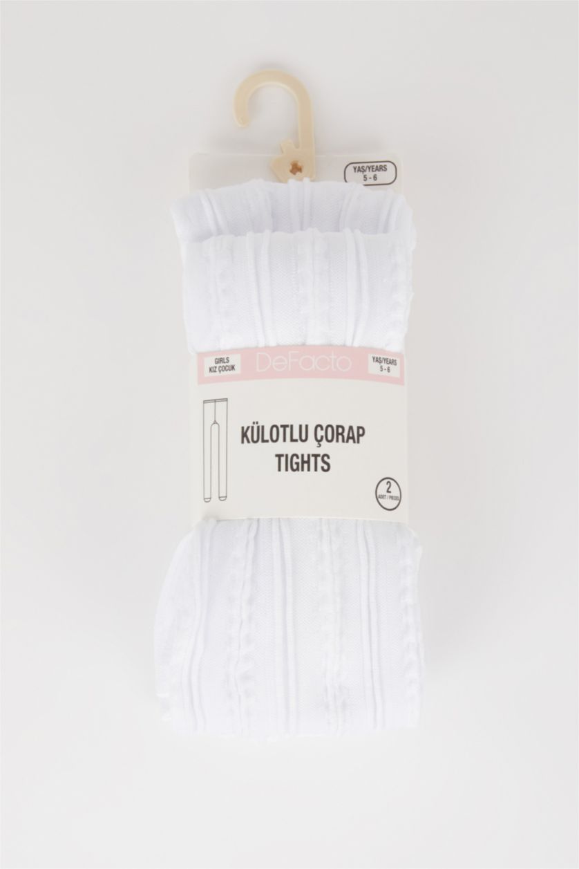GIRLS & TEENS White Girl 2 piece Pantyhose