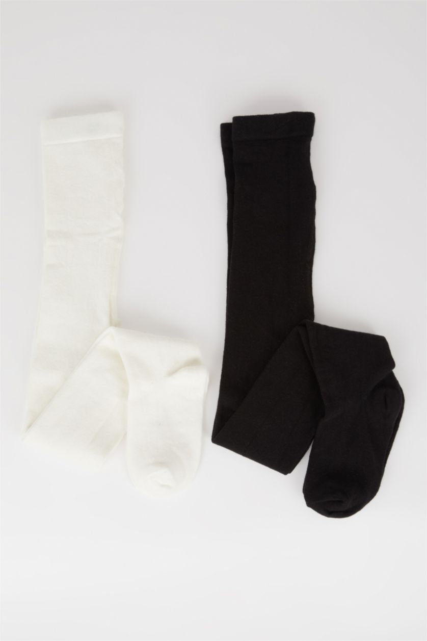 Kız Çocuk - Genç Kız Karma 2'li Pamuklu Külotlu Çorap Kız Çocuk