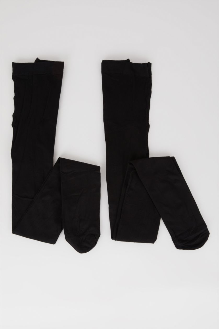 GIRLS & TEENS Black Girl 2 Pack Pantyhose