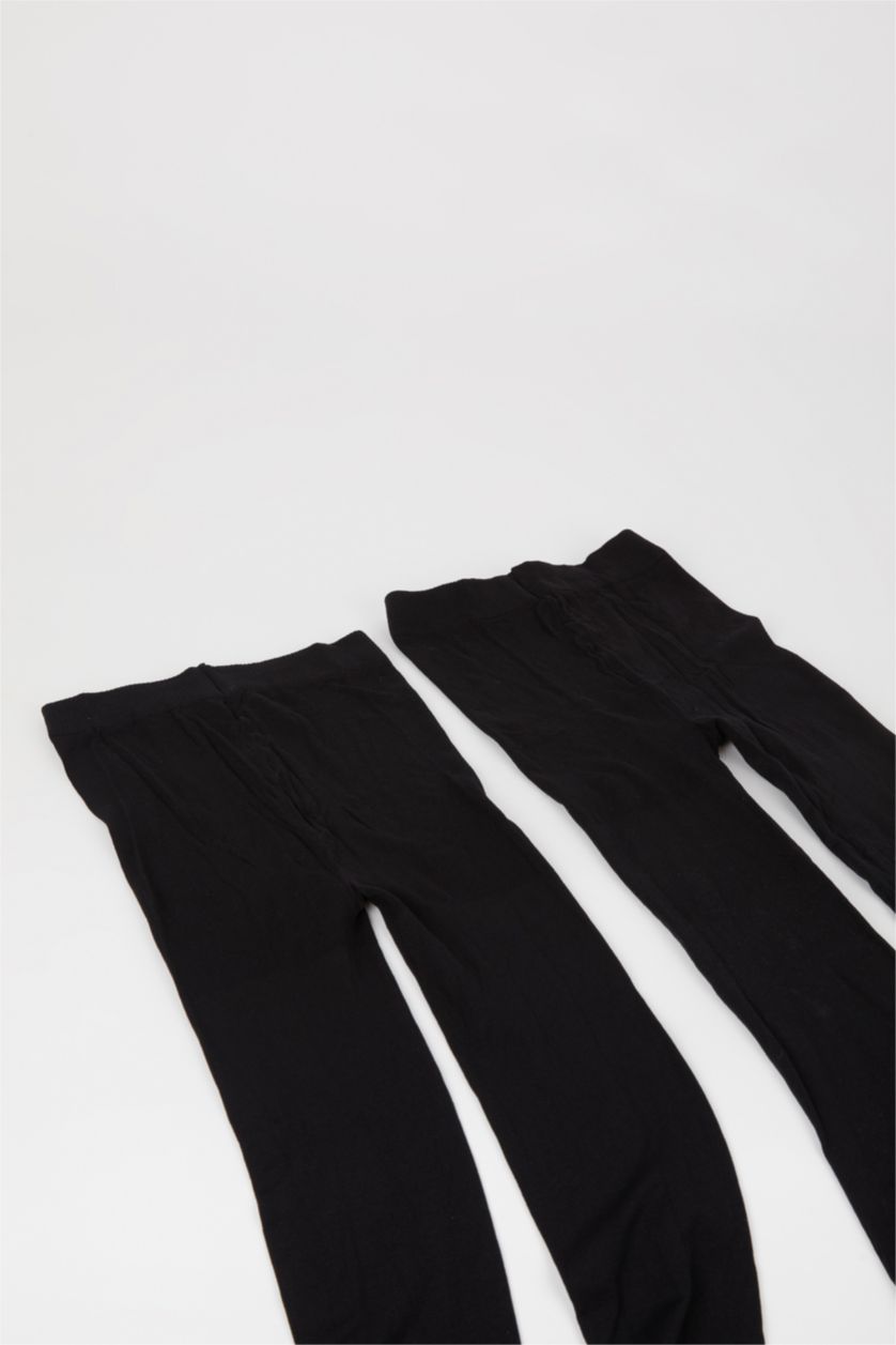 GIRLS & TEENS Black Girl 2 Pack Pantyhose