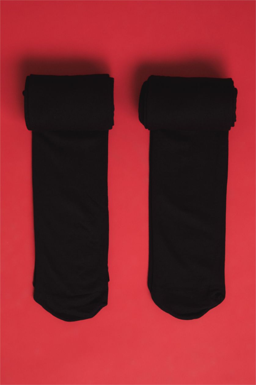 GIRLS & TEENS Black Girl 2 Pack Pantyhose