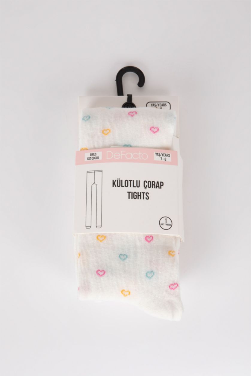 Девочки и подростки Белый Колготки из хлопка для девочек