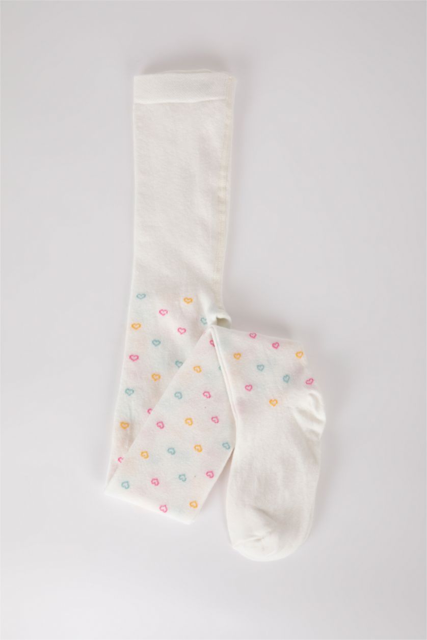 Девочки и подростки Белый Колготки из хлопка для девочек