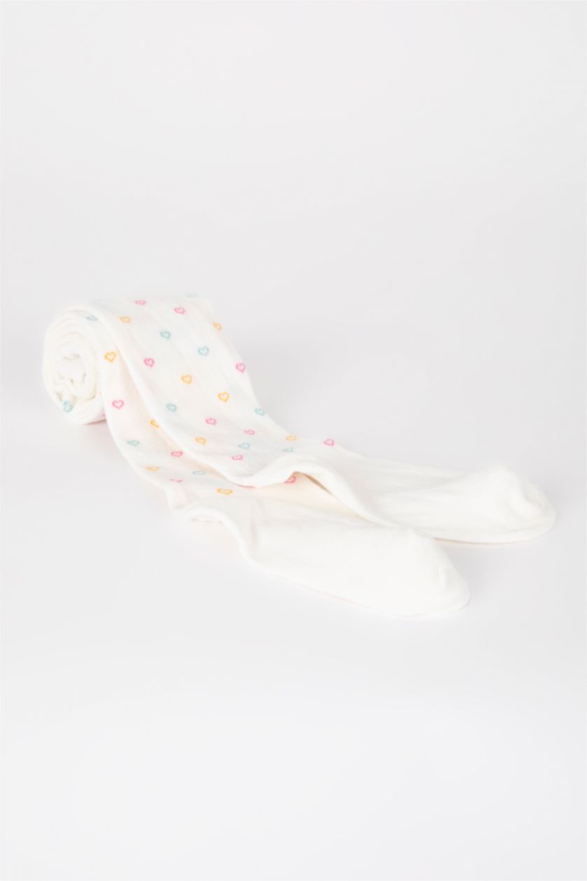 Девочки и подростки Белый Колготки из хлопка для девочек