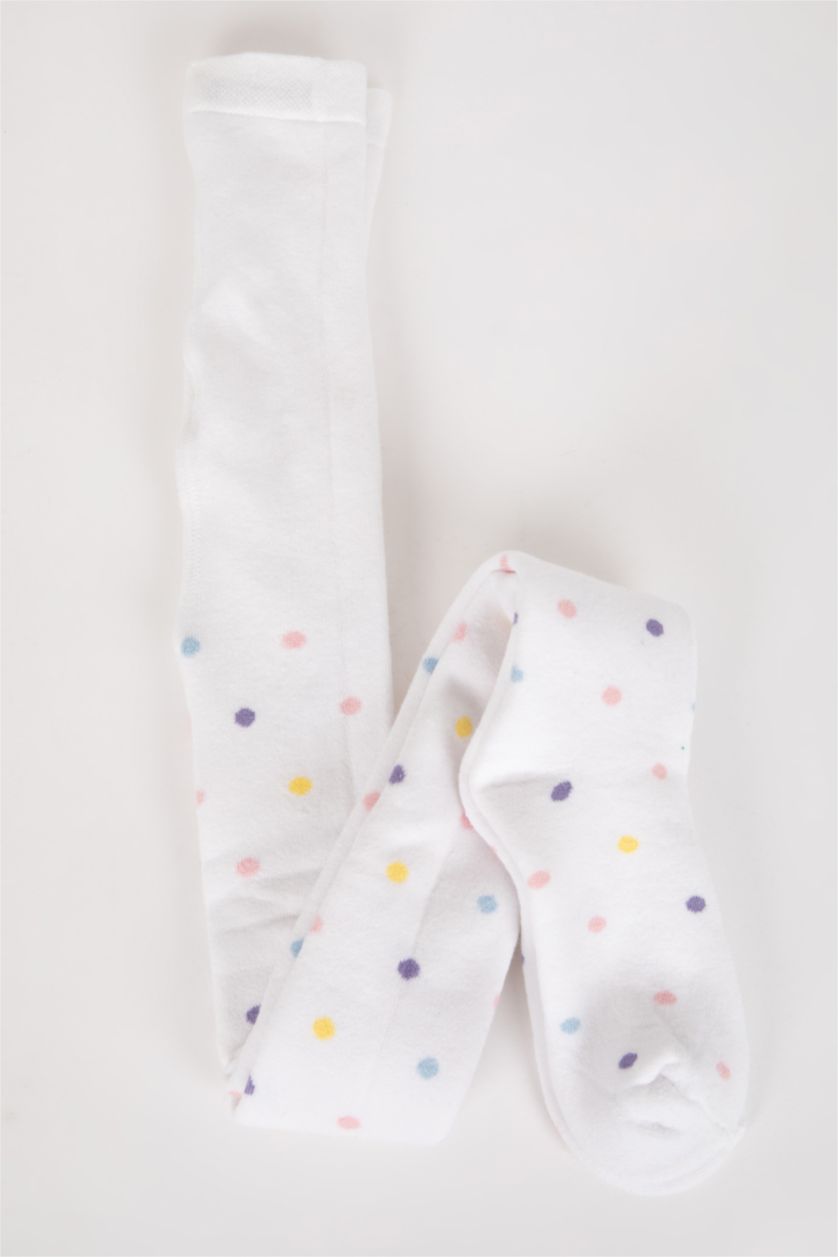 Девочки и подростки Белый Колготки из хлопка для девочек
