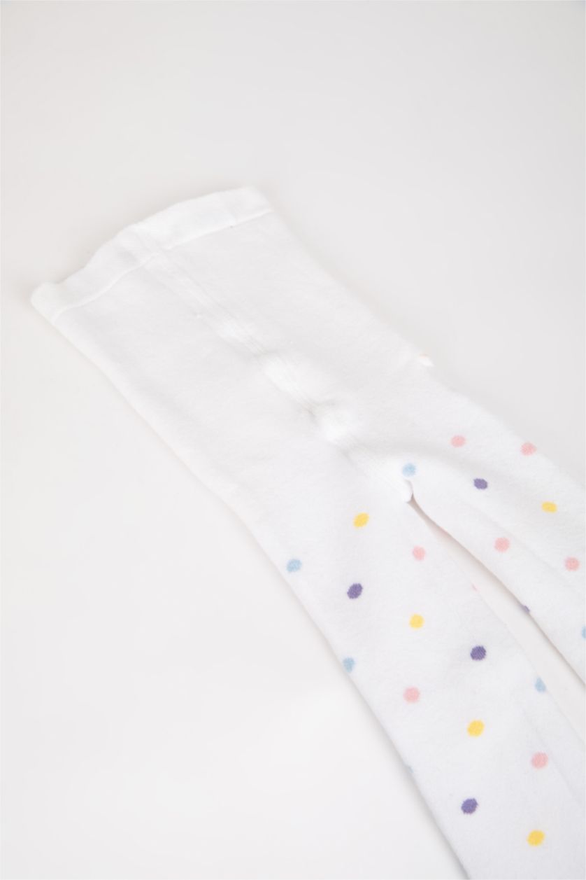 Девочки и подростки Белый Колготки из хлопка для девочек