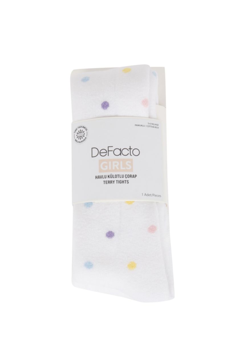 Девочки и подростки Белый Колготки из хлопка для девочек
