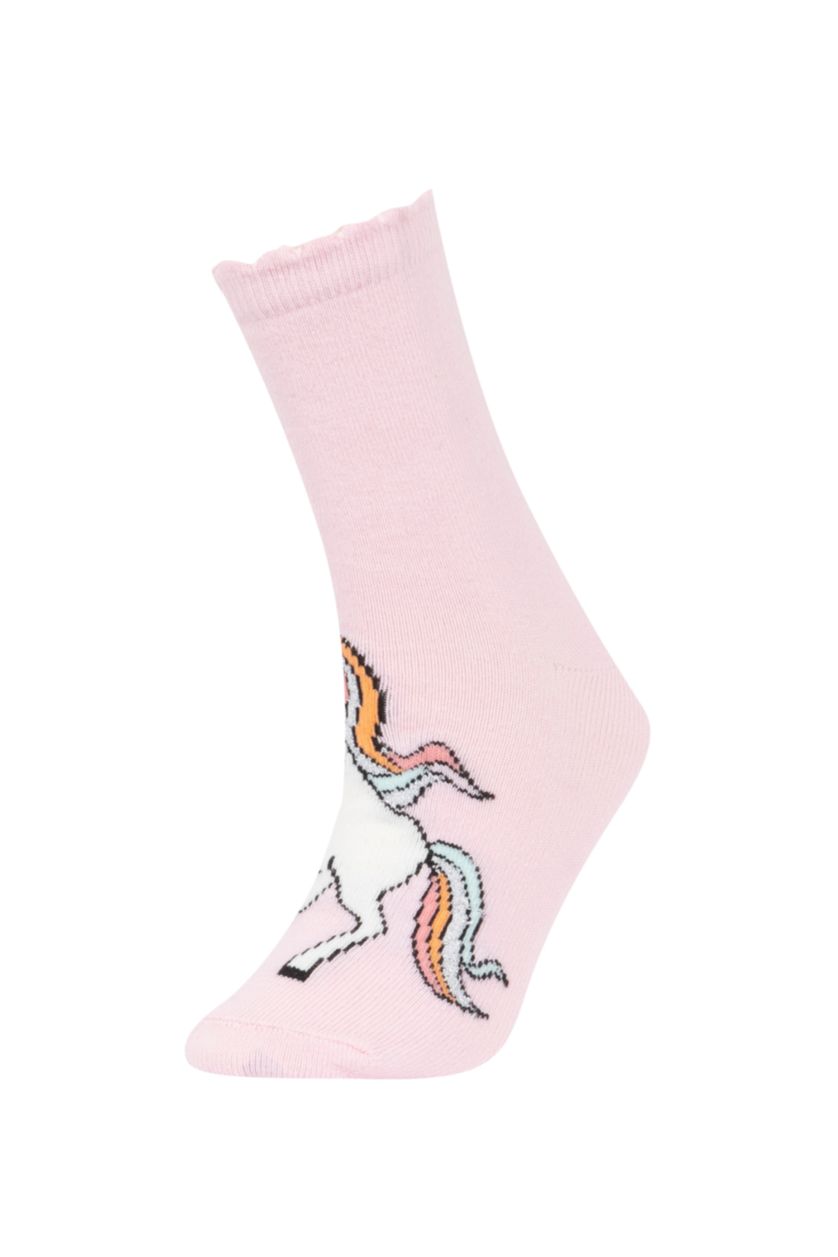 FILLES Karma Chaussettes Longues Coton pour Fille - 5 Paires