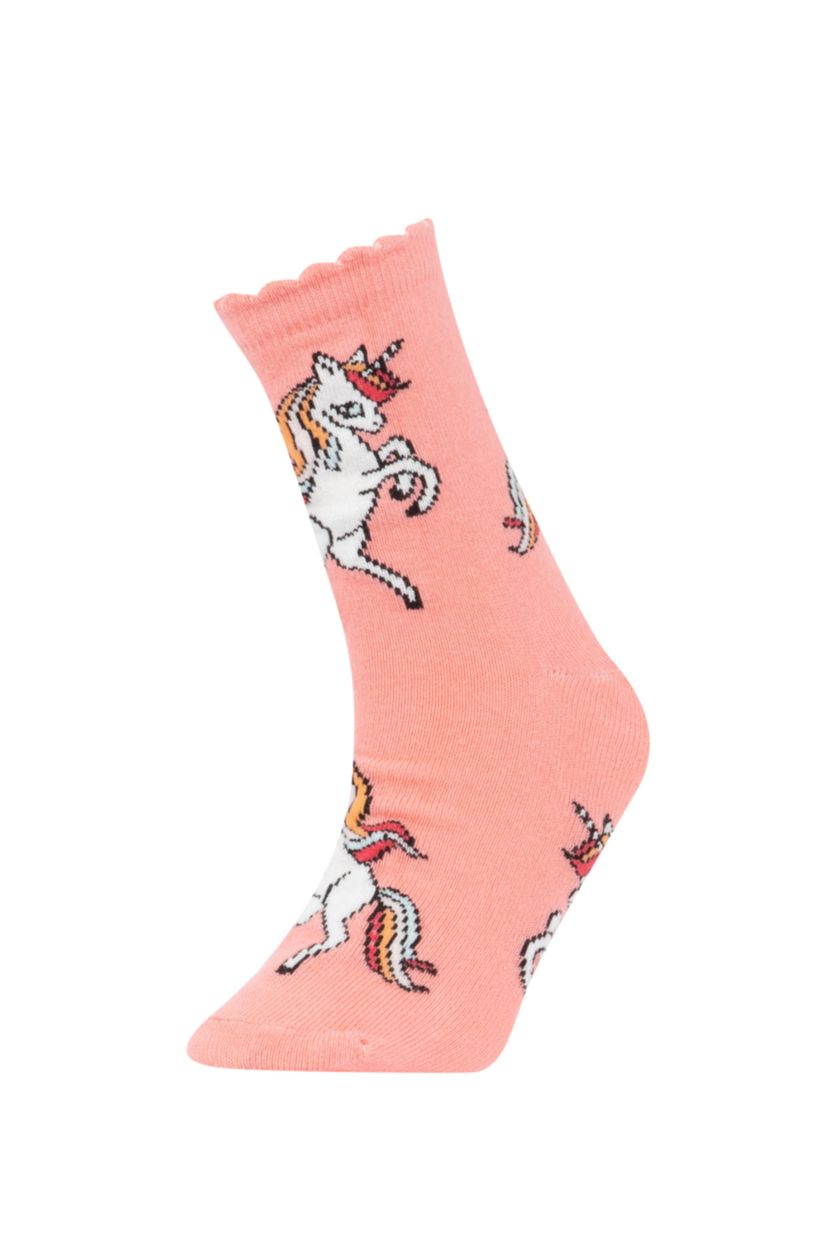 FILLES Karma Chaussettes Longues Coton pour Fille - 5 Paires