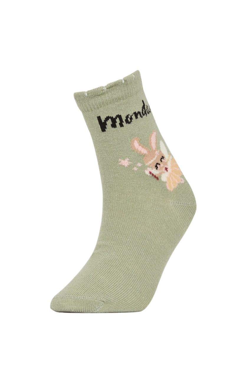 بنات Karma جوارب طويلة قطن من 5 قطع