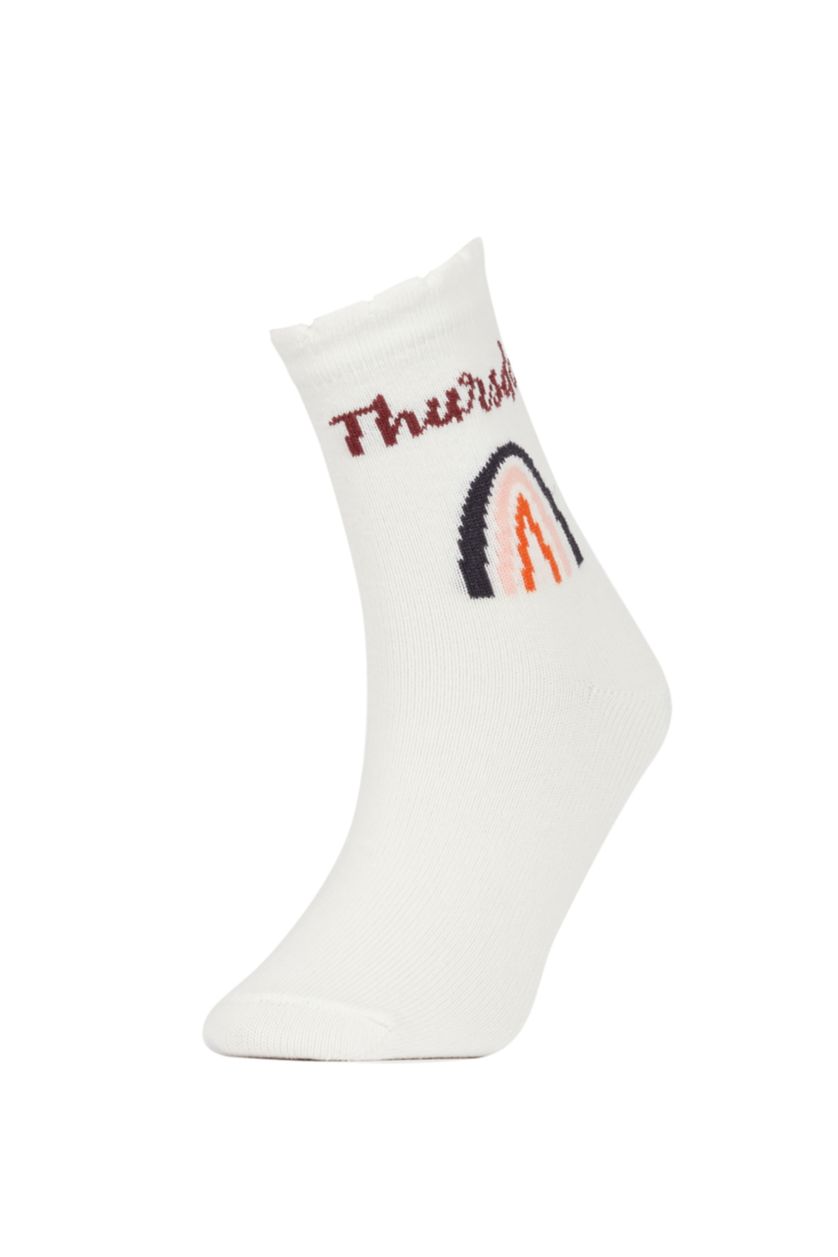 بنات Karma جوارب طويلة قطن من 5 قطع